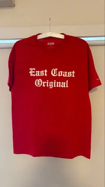 RAW East Coast 오리지널 티셔츠 데드스탁 로우라이더
