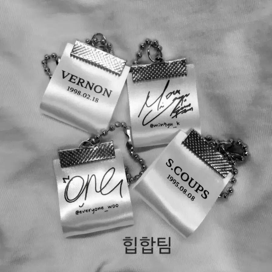 세븐틴 비공굿 라벨키링 세트 (힙합)