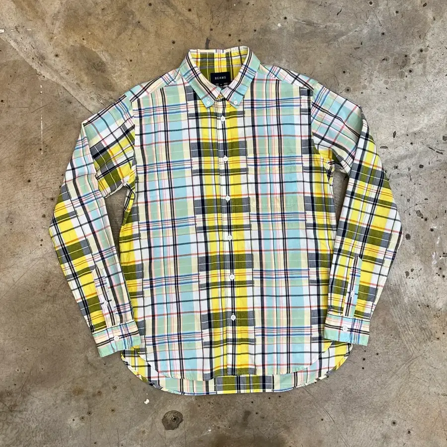 BEAMS 체크셔츠