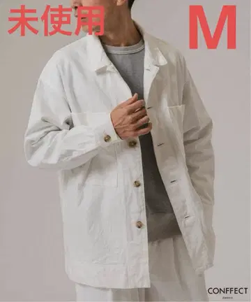 미사용 CONFFECT EDIFICE 화이트 데님 블루종