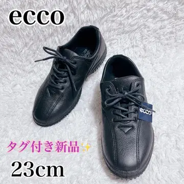 택 포함 새상품 ecco 가죽 레이스업 슈즈 컴포트 블랙 36