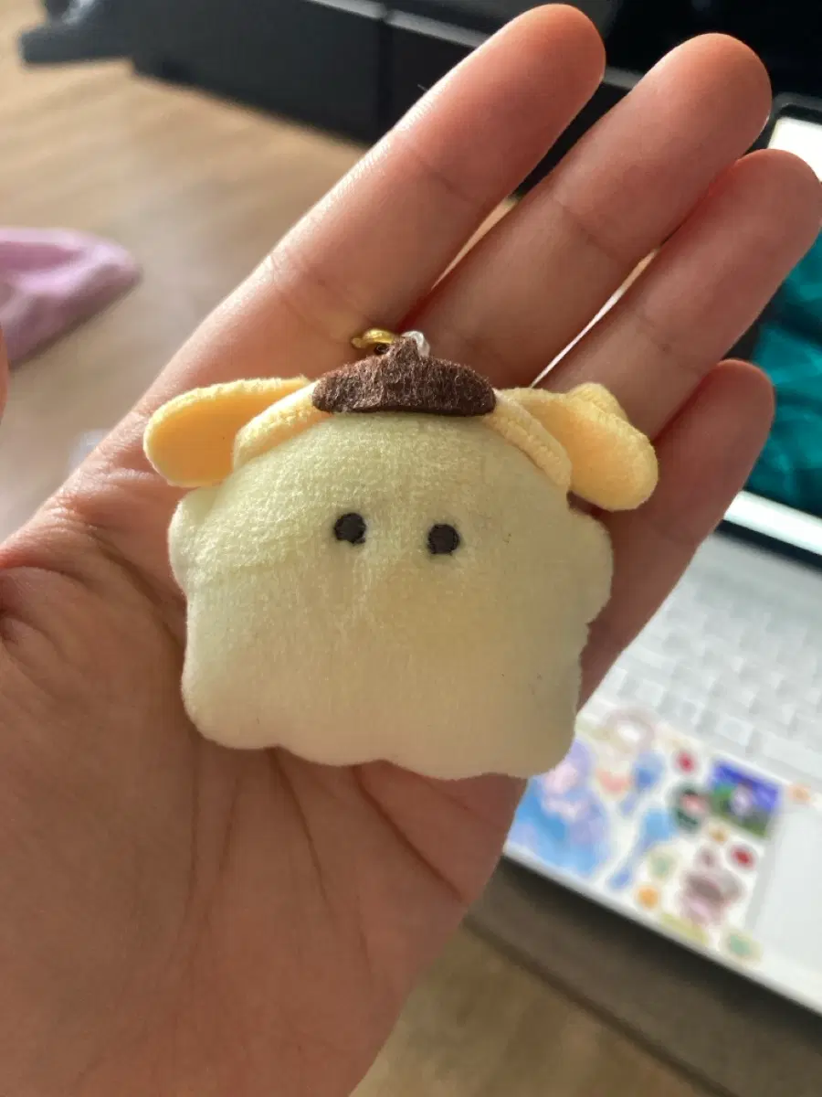 폼폼푸린 키링 인형 우무문어 같이 생김