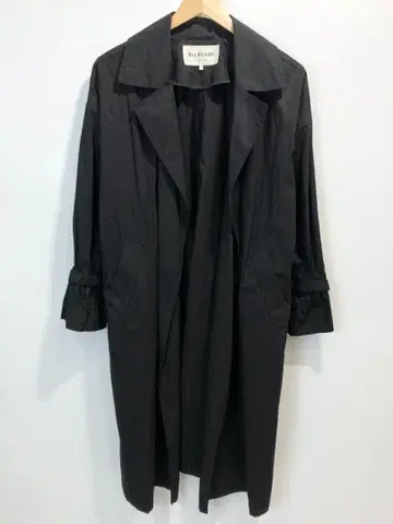 Ray BEAMS 오픈 코튼 트렌치코트 스프링 블랙 0
