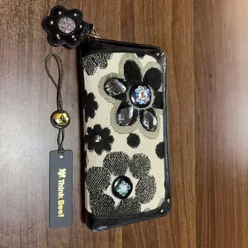 Think Bee! 장지갑 꽃무늬 비쥬