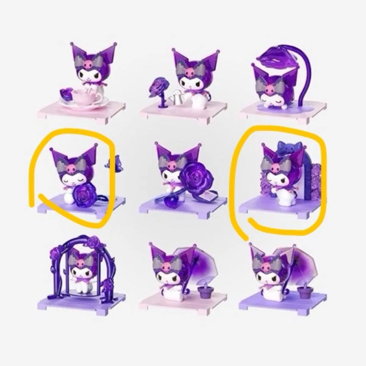 쿠로미 로즈가든 피규어 2종