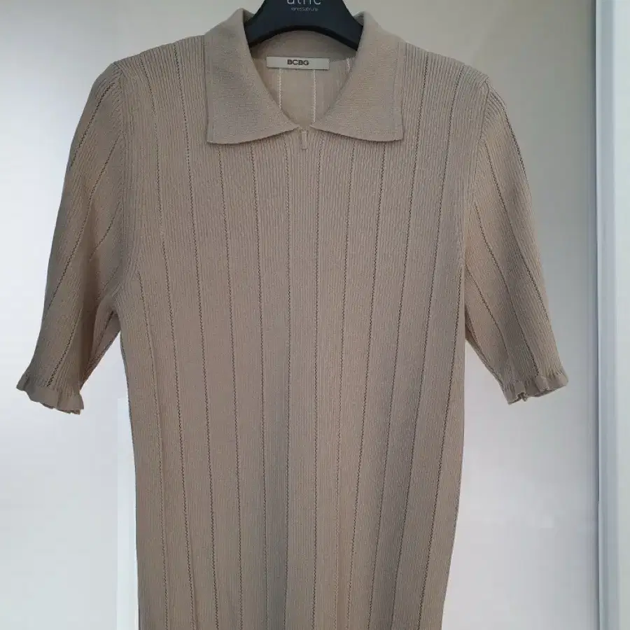 BCBG 반팔 니트셔츠