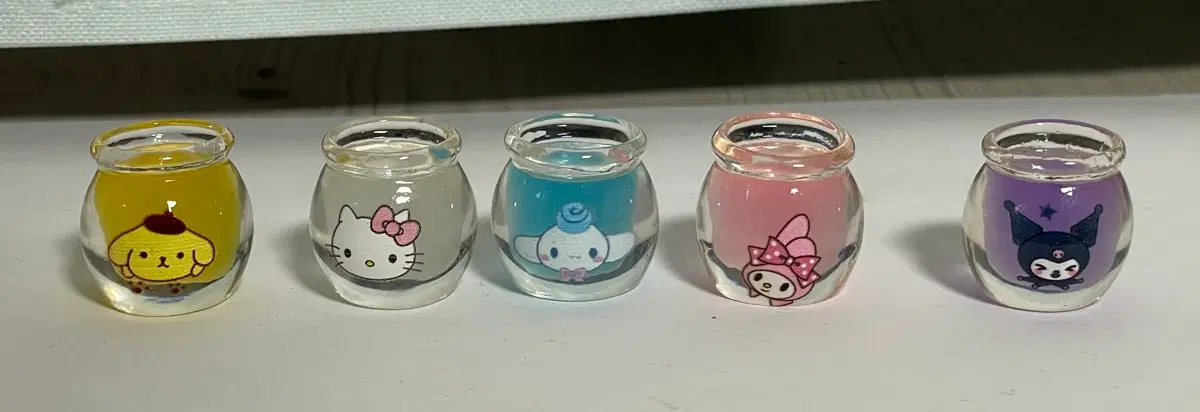 (일괄)산리오 파츠 쿠로미 키티 시나 마멜 폼푸 폼폼푸린