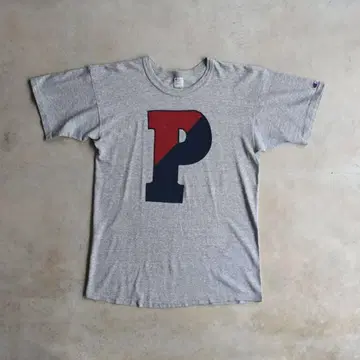 80s 챔피온 빅 P 멜란지 티셔츠 88/12 PENN L USA제