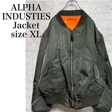 ALPHA INDUSTIES 자켓 MA-1 다크 그린 XL