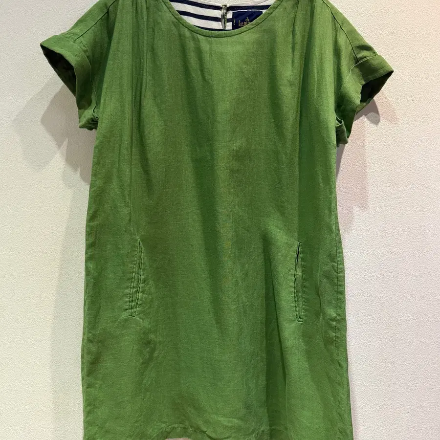 Le minor Linen Dress (Green)