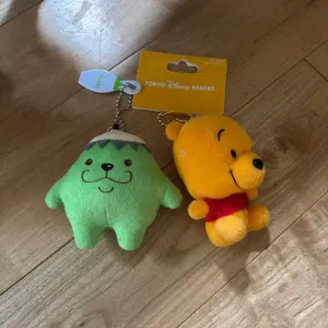 주술회전 쥬쥬 기념품 곰돌이 푸 봉제 인형 키체인