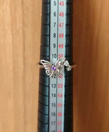 [가격 인하 중!!] 안나수이 리본 나비 모티브 반지 11호
