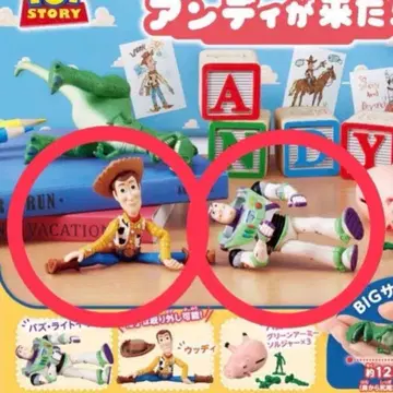 가격 인하 불가 토이스토리 또, 앤디가 왔다! 가챠 우디 버즈 2종