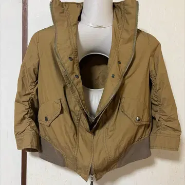여성용 숏 기장 블루종 자켓