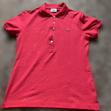 LACOSTE 라코스테 반팔 피케 셔츠 레드 사이즈 44