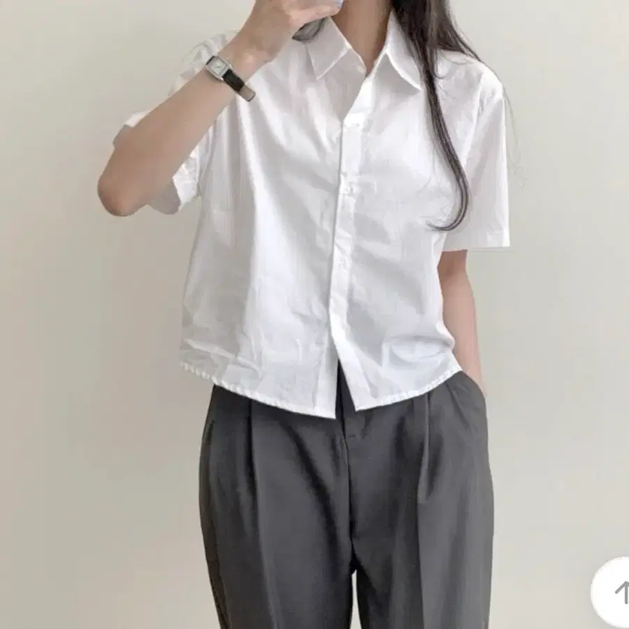 카라 반팔셔츠
