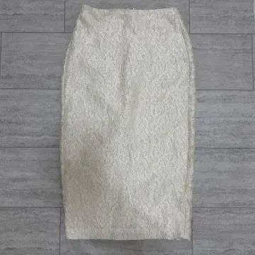 ZARA 화이트 자카드 롱 타이트 스커트 셋업