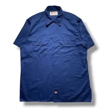 [ F2504 ] Dickies 반팔 워크 셔츠 사이즈 L 네이비