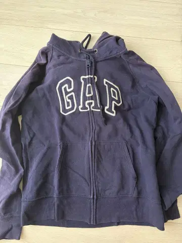 Gap 로고 집업 후드티 네이비 L 사이즈