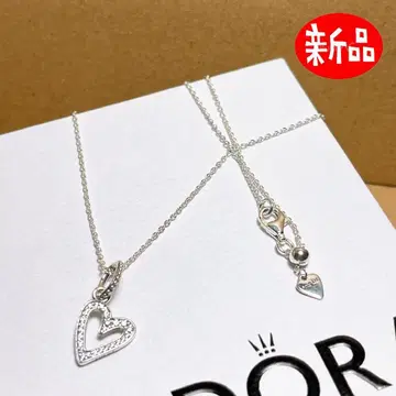 PANDORA 판도라 하트 목걸이 실버 참 포함