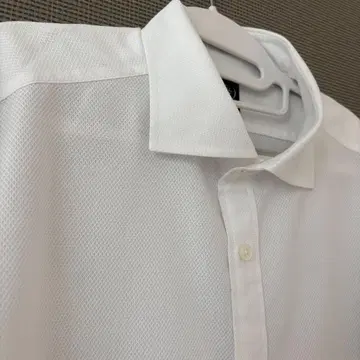 BEAMS F / 컷어웨이 칼라 반팔 셔츠 화이트 XL