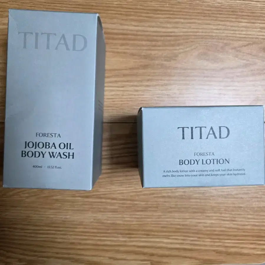 새상품) 티타드 포레스타 호호바 오일 바디워시 & 바디로션