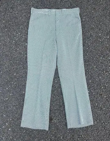 70s Sears 34 x 33 시어서커 슬랙스 히코리 스트라이프