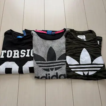 3개 묶음 판매 adidas Originals 티셔츠