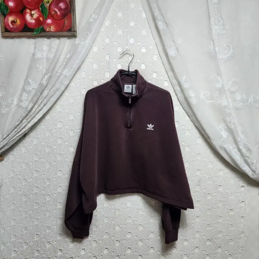 아디다스 기모 루즈핏티셔츠 여성77~88