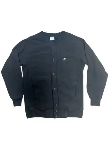 Champion Reverse Weave 스냅 가디건 블랙 S