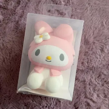 마이멜로디 앉은형 실리콘 복주머니 파우치 3D 산리오