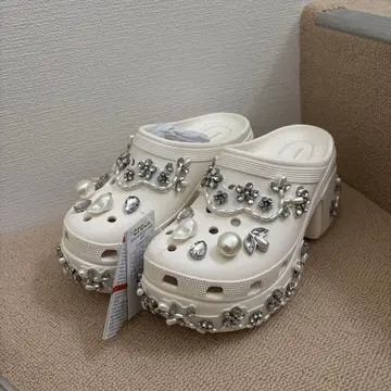 Simone Rocha x Crocs 샌들 통굽 펄 비쥬
