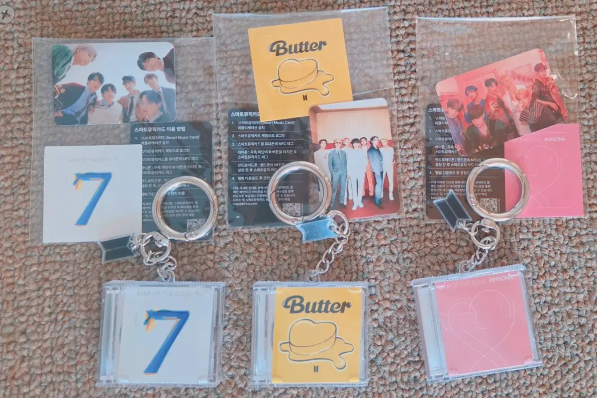 BTS keyring mini album (Lot of 3)