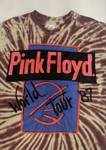 Pink Floyd 핑크 플로이드 투어 '87 T셔츠 2XL