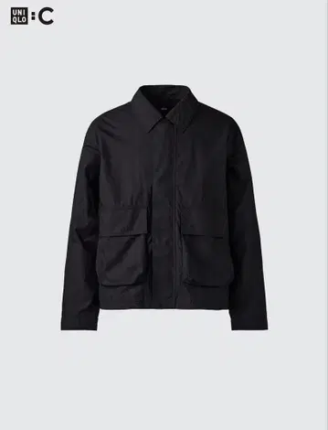 가격 인하 UNIQLO C 코튼 숏 블루종 블랙 M