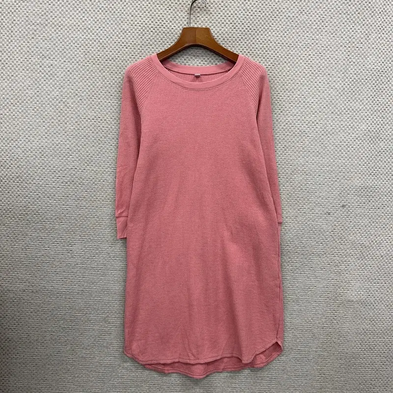 유니클로 와플 긴팔 원피스 M D08470