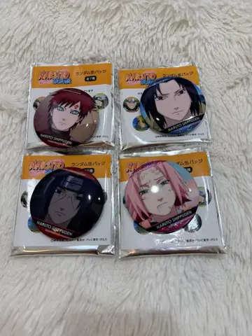 NARUTO 돌풍전 랜덤 캔뱃지 4종 세트