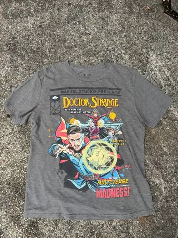 Marvel Doctor Strange 티셔츠 그레이 S 사이즈