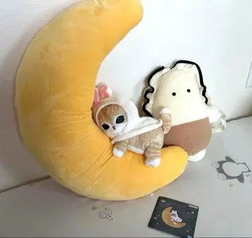 모프 샌드 초승달 쿠션 봉제 인형 굴 마스코트 세트