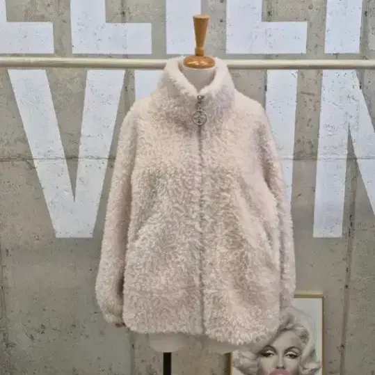 천연 양모 뽀글자켓