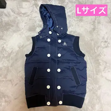 르꼬끄 스포르티브 골프 여성용 네이비 L 다운 베스트 아우터