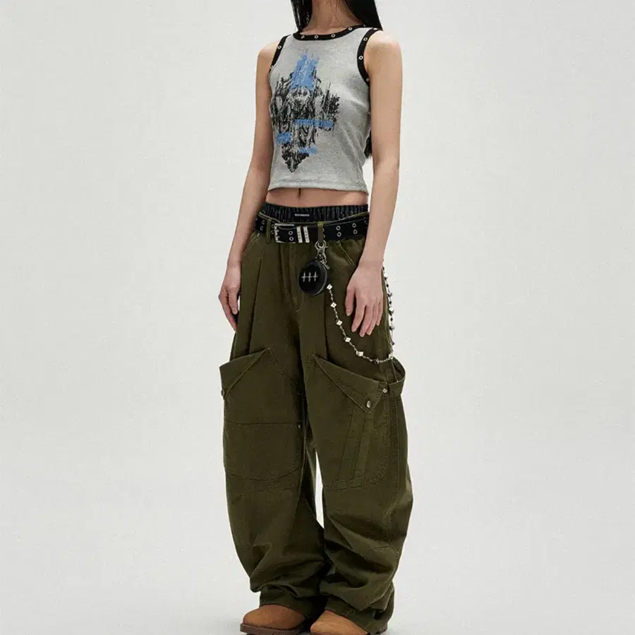 <급처>낫포너드 W Relic Eyelet Sleeveless - Grey