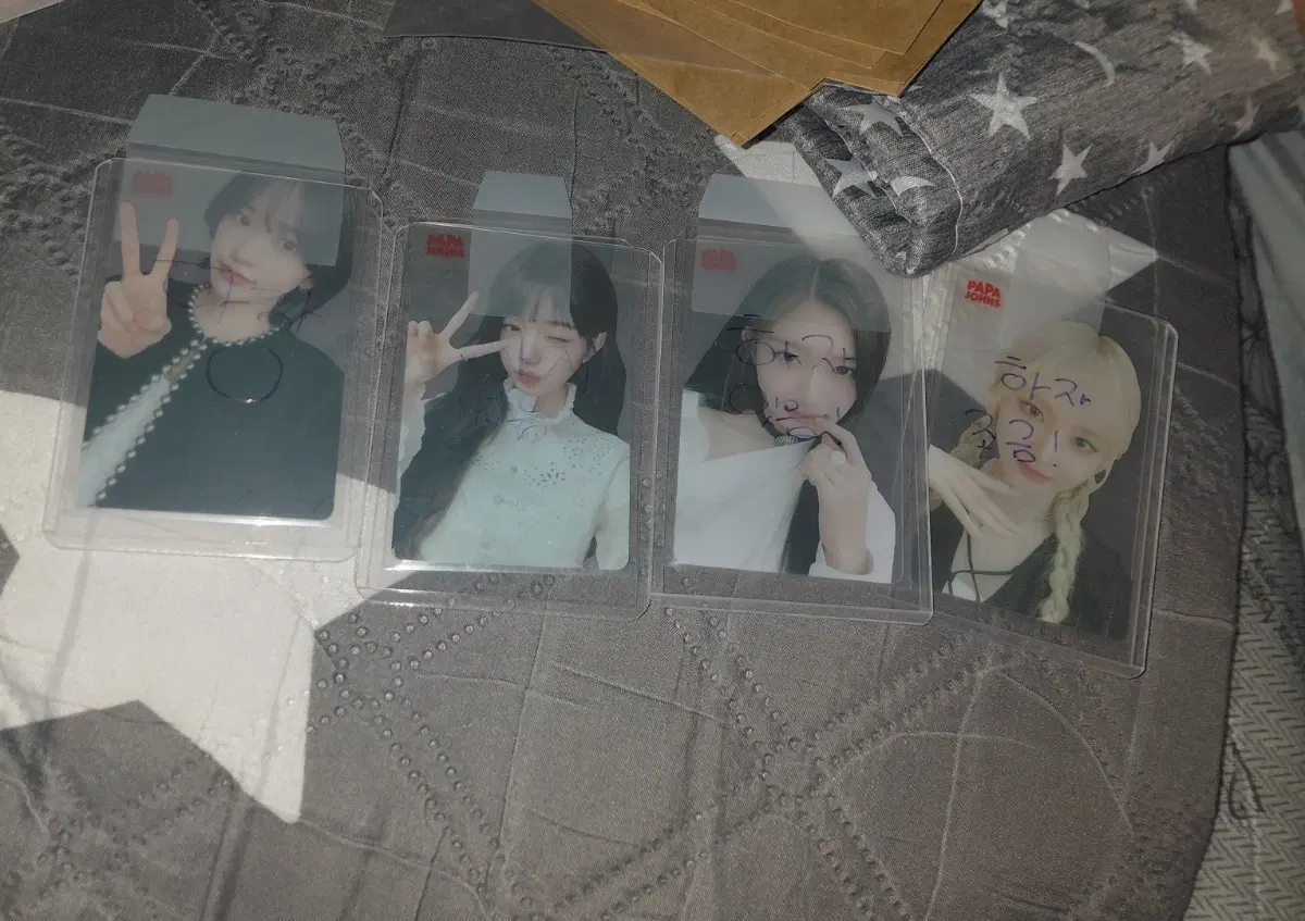 아이브 파파존스 포토카드- 유진, 원영, 이서, 리즈