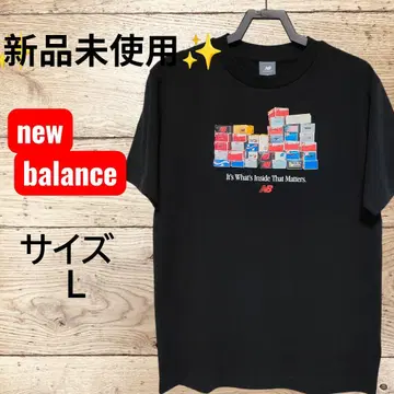 미사용 새상품 new balance 박스 T셔츠 (블랙) [ L ]