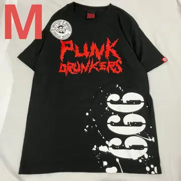PUNK DRUNKERS 티셔츠 블랙 M 666