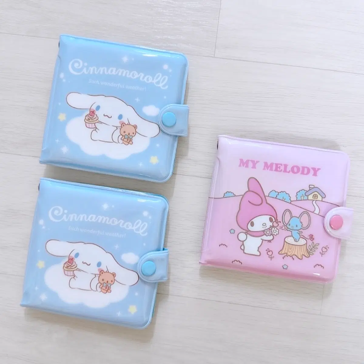 산리오 정품 시나모롤 마이멜로디 카드지갑 / 새상품