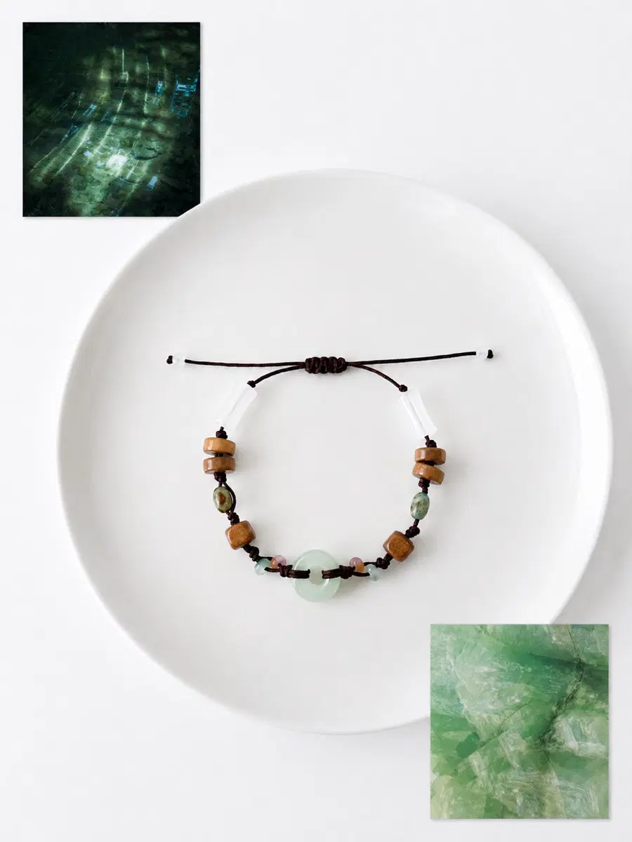 [handmade] 포레스트 옥 매듭 팔찌