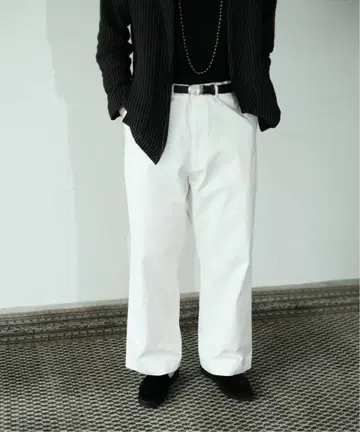 L'ECHOPPE LE 엘이 40/2GABA NAVY PT 치노 팬츠