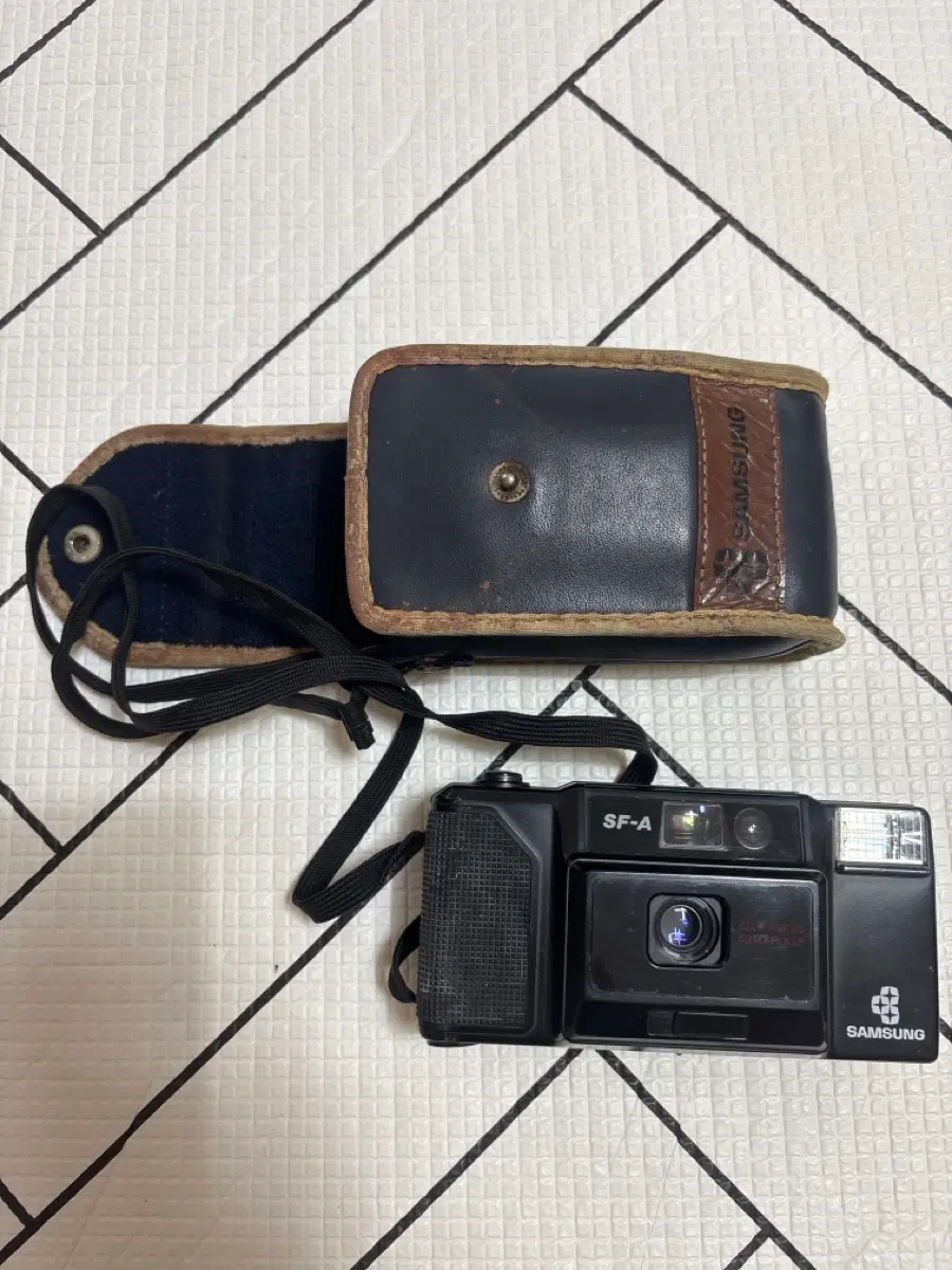 삼성 SF-A 카메라 + 가죽 파우치 레트로템 필름카메라