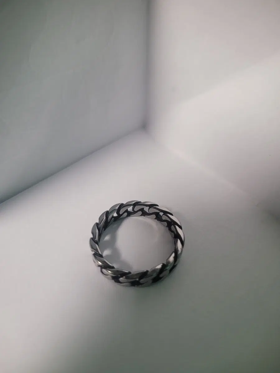 체인 은반지 실버
